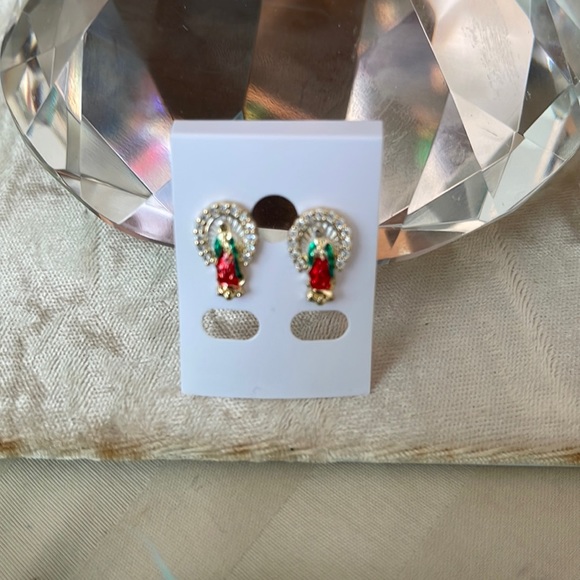 Virgin Mary/Our Lady of Guadalupe Earrings - Picture 4 of 7